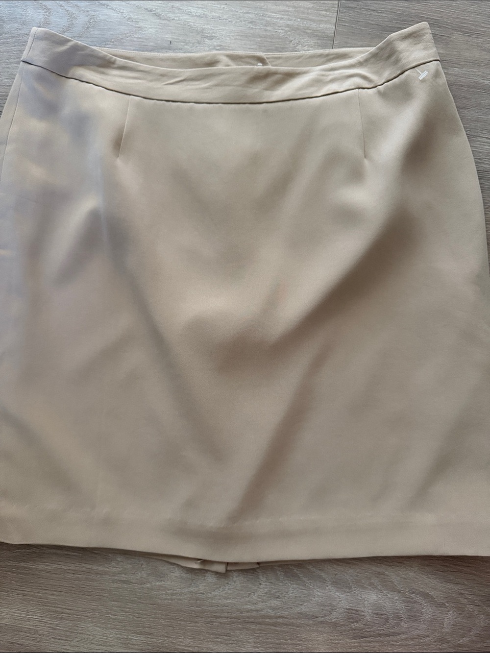 Investments Cream Silk Pencil Skirt - Sleek Professional Style